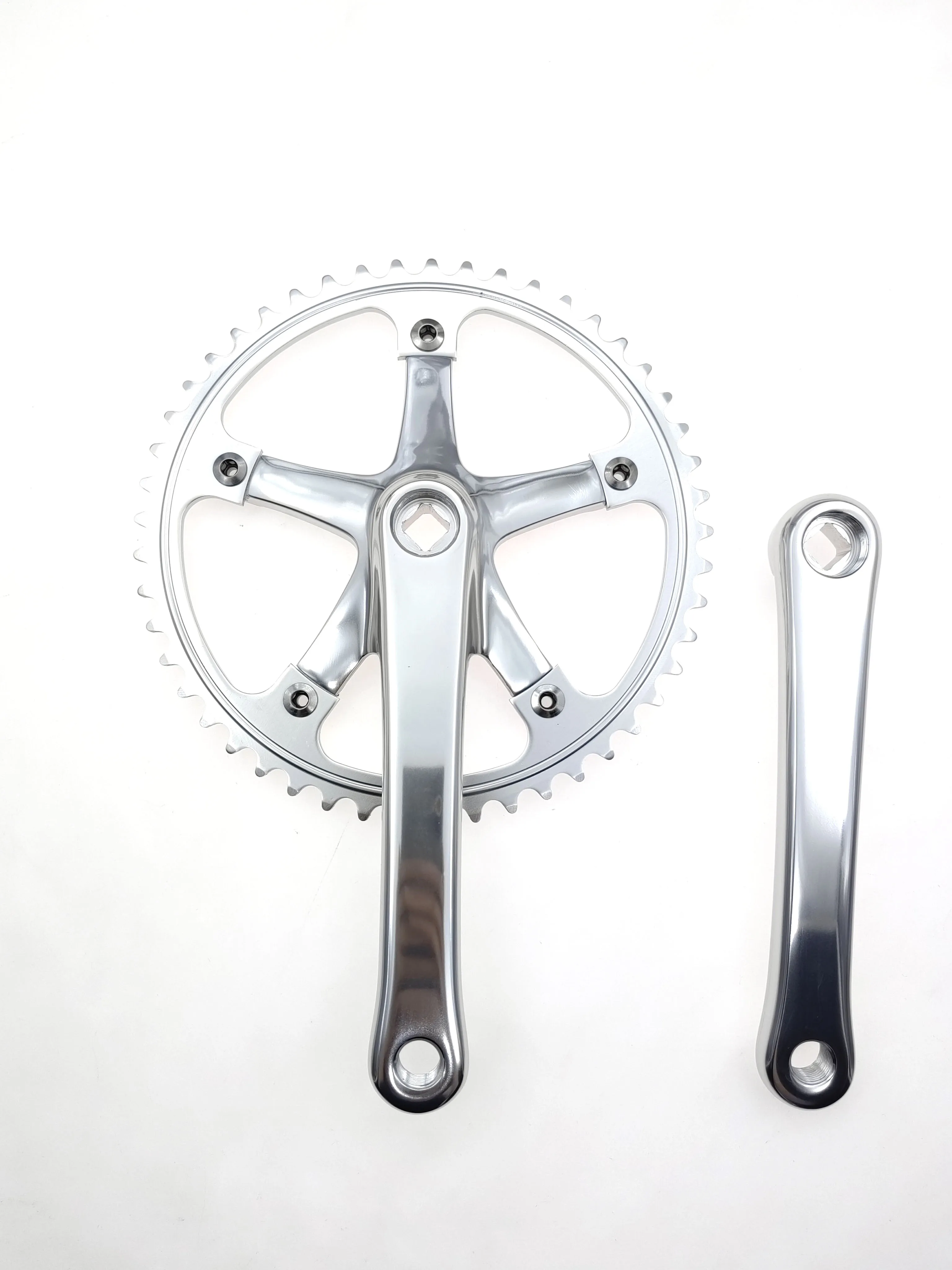 144 BCD Fixed Gear Kurbelgarnitur Integrierter Kurbelgarnitur 49T CNC-Kurbelscheibe Kettenrad Zahnplatte aus Aluminiumlegierung