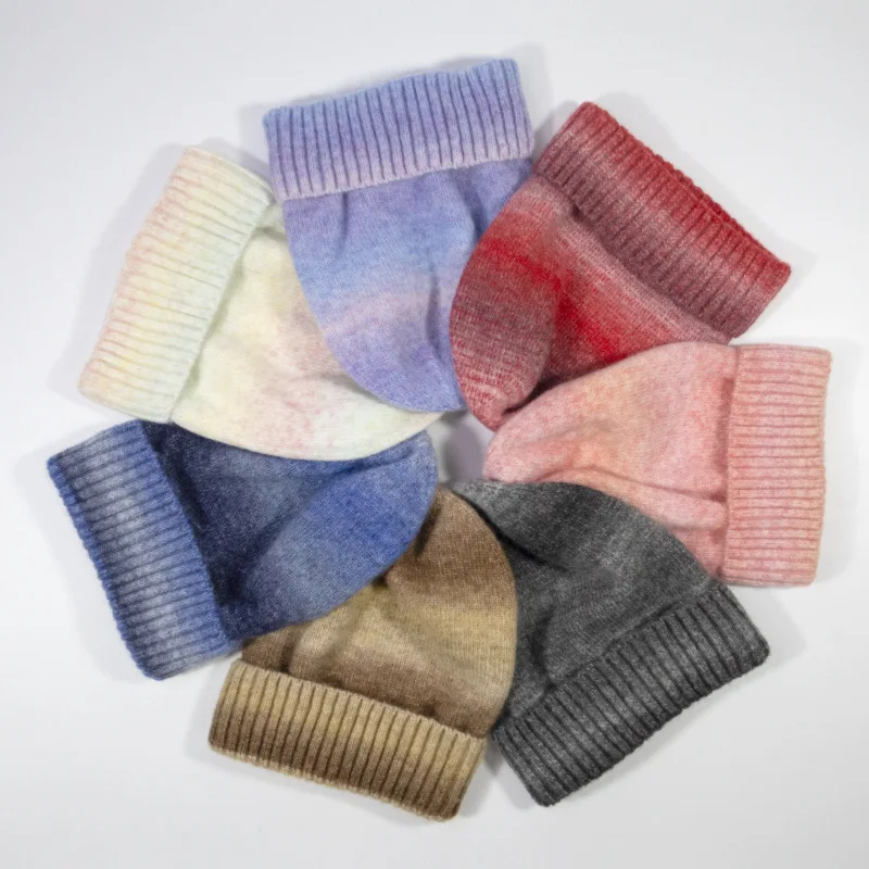 قبعة المرأة قبعة الشتاء الصوف متماسكة الملونة الدافئة ملحق للخريف الطقس البارد التزلج الرياضة في الهواء الطلق تنزه تسلق #5