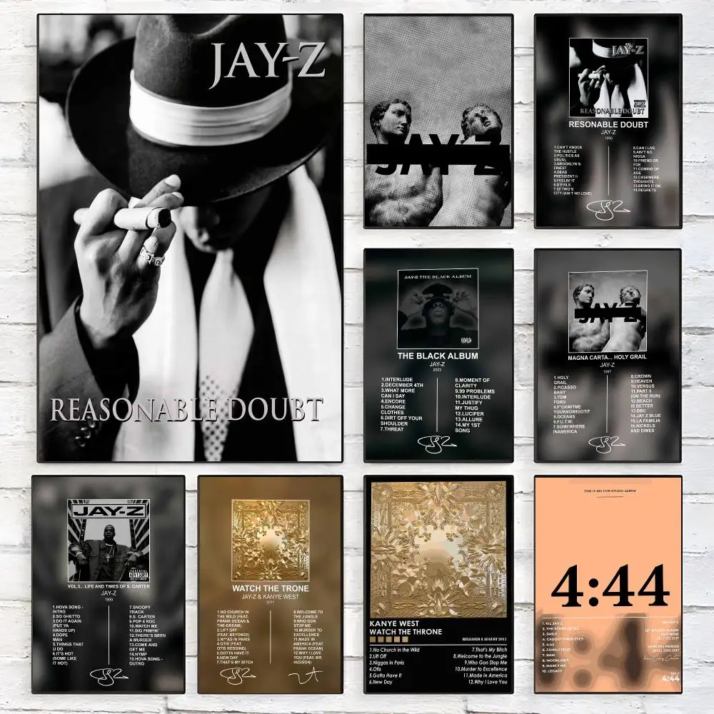 Singer J-Jay Z Reasonable Doubt Poster Trendy Aesthetic Wall Art high-end Bedroom Home Cafe Decor
