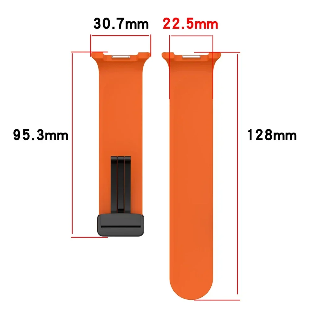 Bands for Samsung Galaxy Watch 8 Classic 46mm Silicone Magnetic Buckle Strap Galaxy Watch 8 40mm/44mm Men Women Replace Bracelet