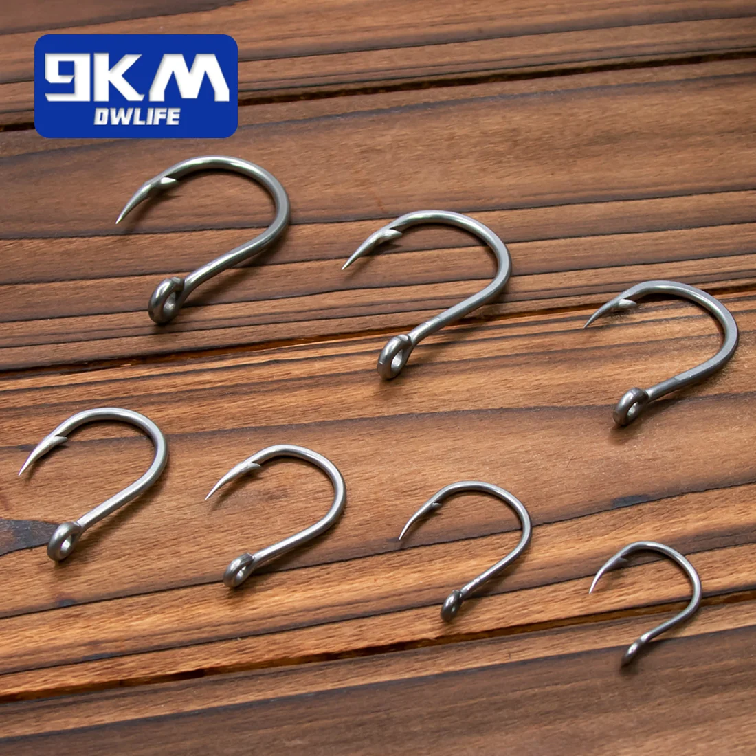 9KM Fishing Hook Saltwater 15~30Pcs Stainless Steel Heavy Duty Fishing Assist Hooks Big Carp Live Bait Jigging Hook Barbed Hook