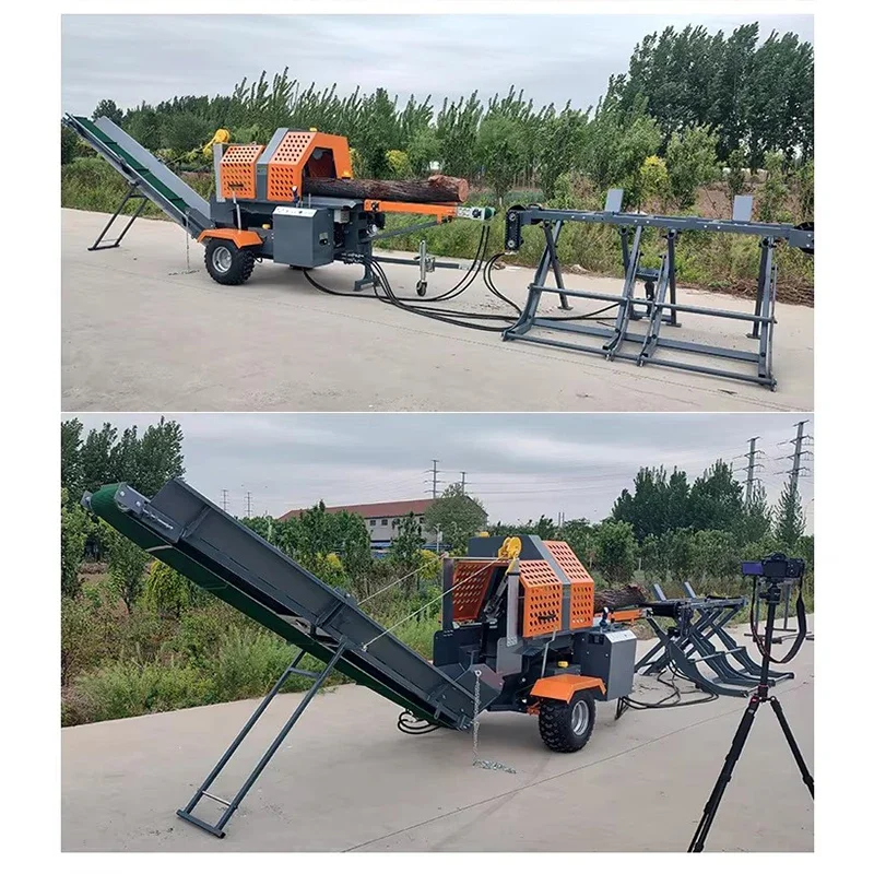 

Wood Splitter Machine Firewood Cutting Machine Log Wood Processor Automatic Professional Saw Firewood Processor Wide Conveyor