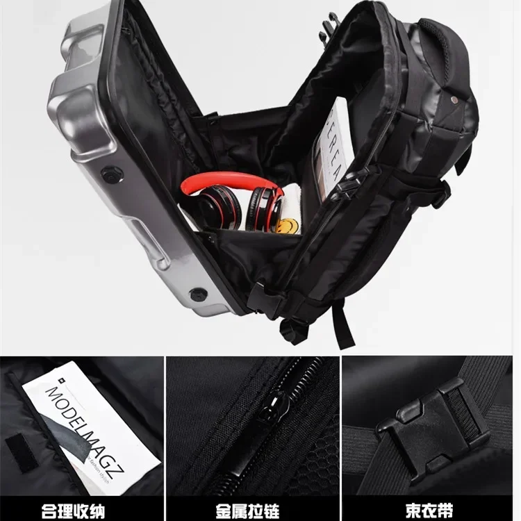 Backpack men personality female Hard shell short-distance sports training fitness cycling travel cool backpack
