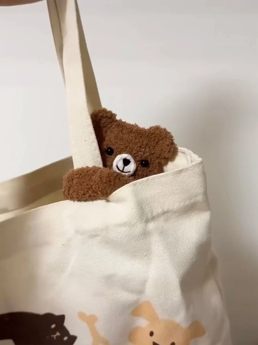 

Vntine's Day Gift Handmade Knitting DIY Material Kit Bear Earphone Bag Pendant Cute Little Bear Yarn Crochet Accories