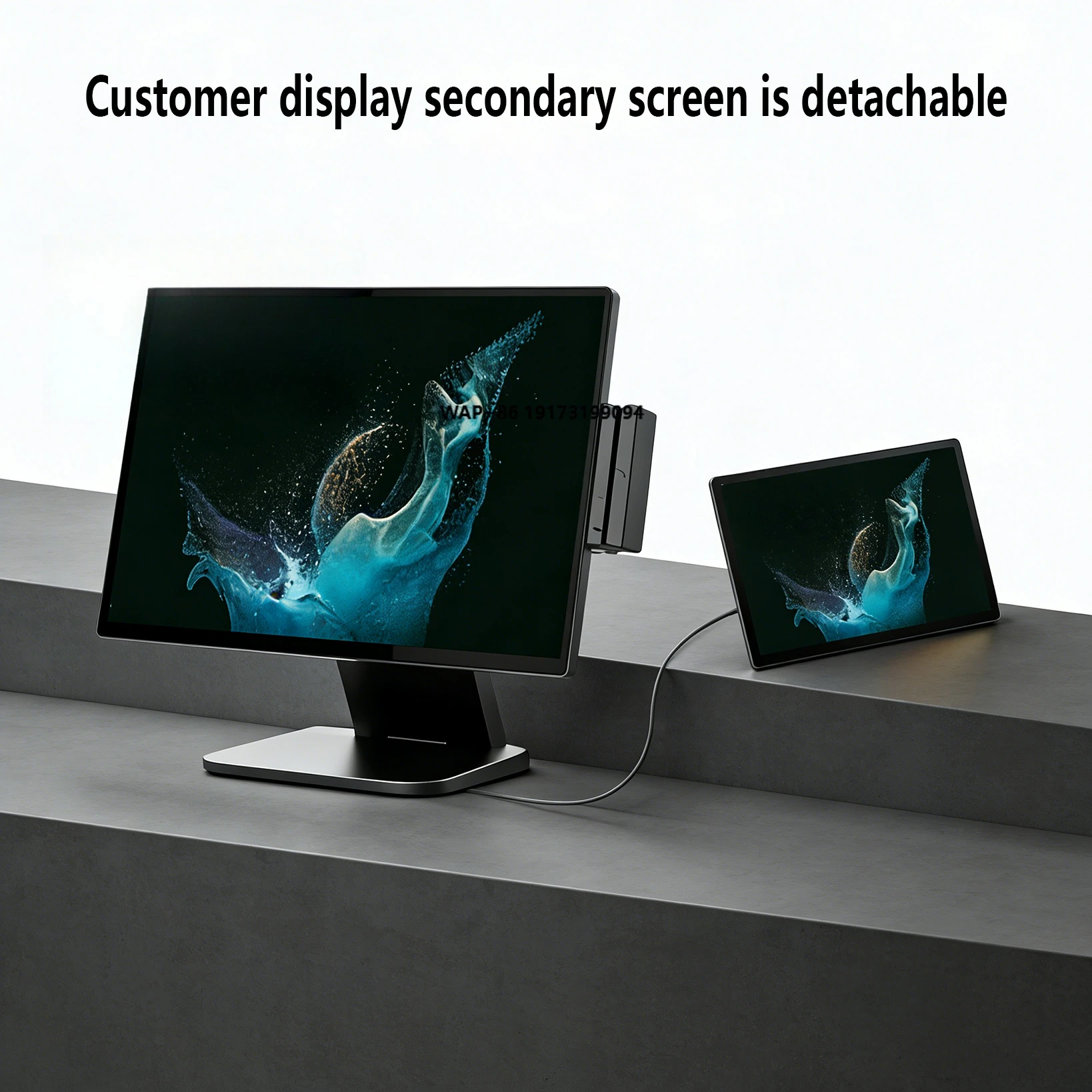 

15.6 Inch Dual Screen Windows Pos System All in One Set Cashier Cash Register Machine Touch Screen for Supermarket Restaurant