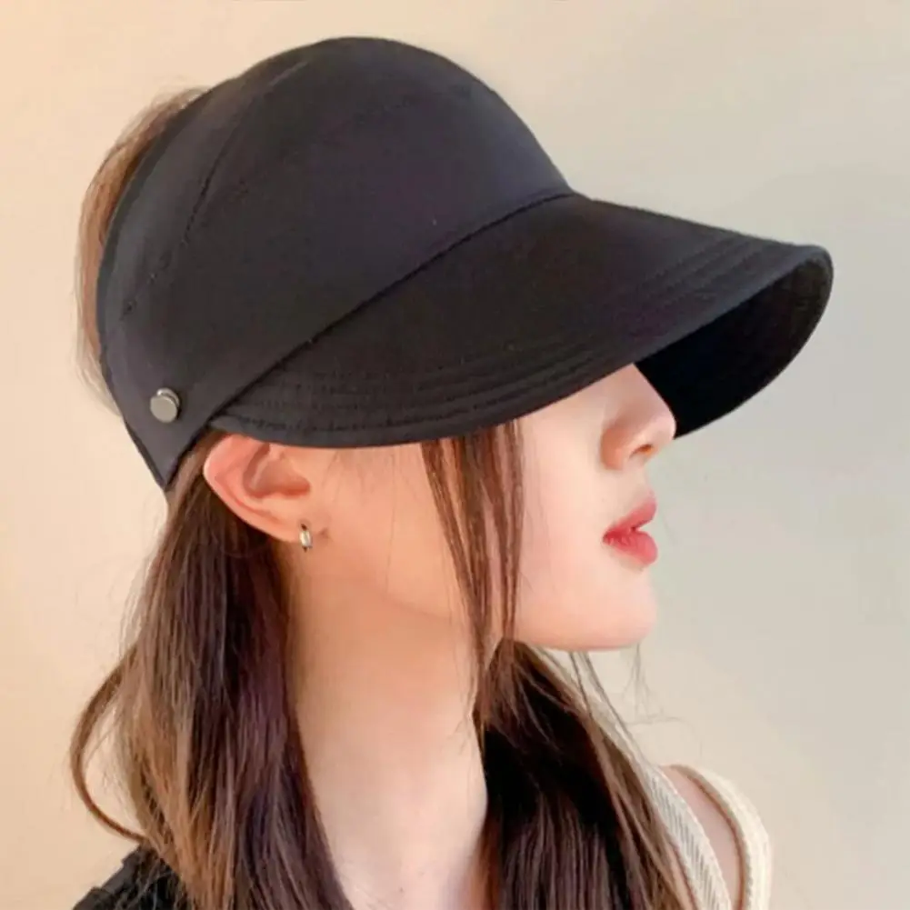 Brim Sun Hat Women Sun Hat with Hollow Dome Extended Brim Sun Protection Hat Breathable Outdoor for Women’s Summer Activities