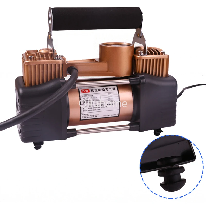 Truck Air compressor, Tire Inflator Double cylinder air pump Tire inflator for air compressor, Automobile,