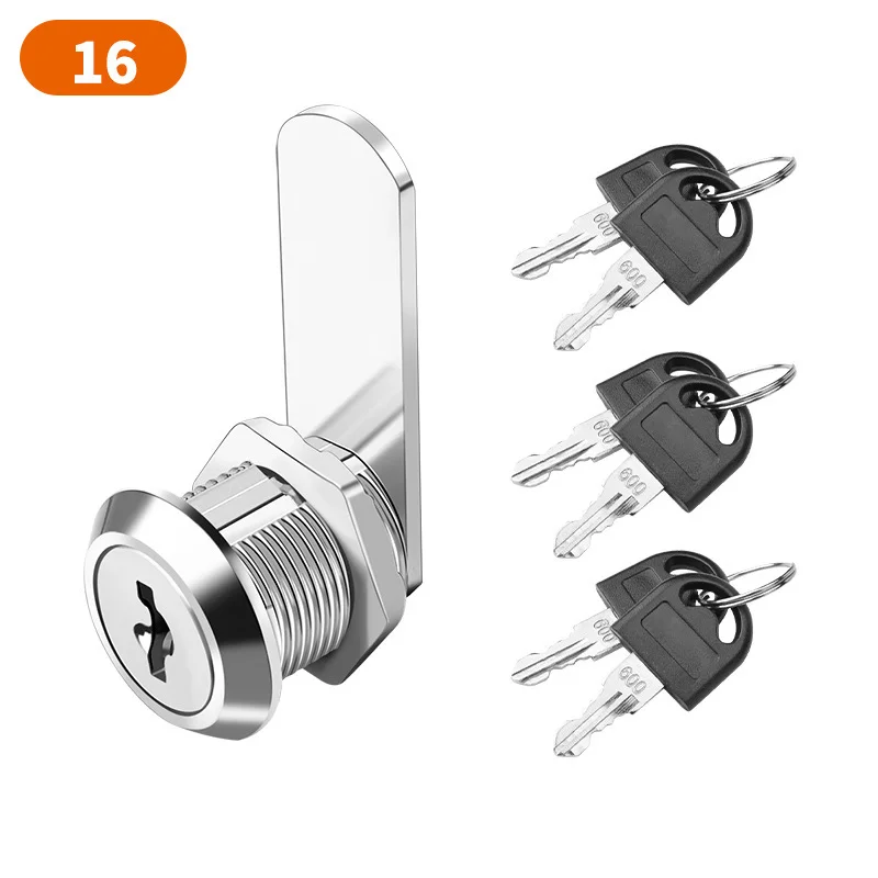 16/20/25/30mm Cam Lock Door Cabinet Mailbox Drawer Cupboard Locker 2 Keys DIY Cabinet Tools Door Lock RV Lock