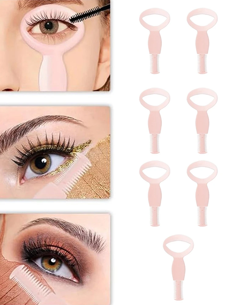 10/20Pcs Eye Makeup Stencils DIY Eyeliner Eyelash Model Beginner Eye Makeup Helper Device Mascara Eyelash Comb Applicator