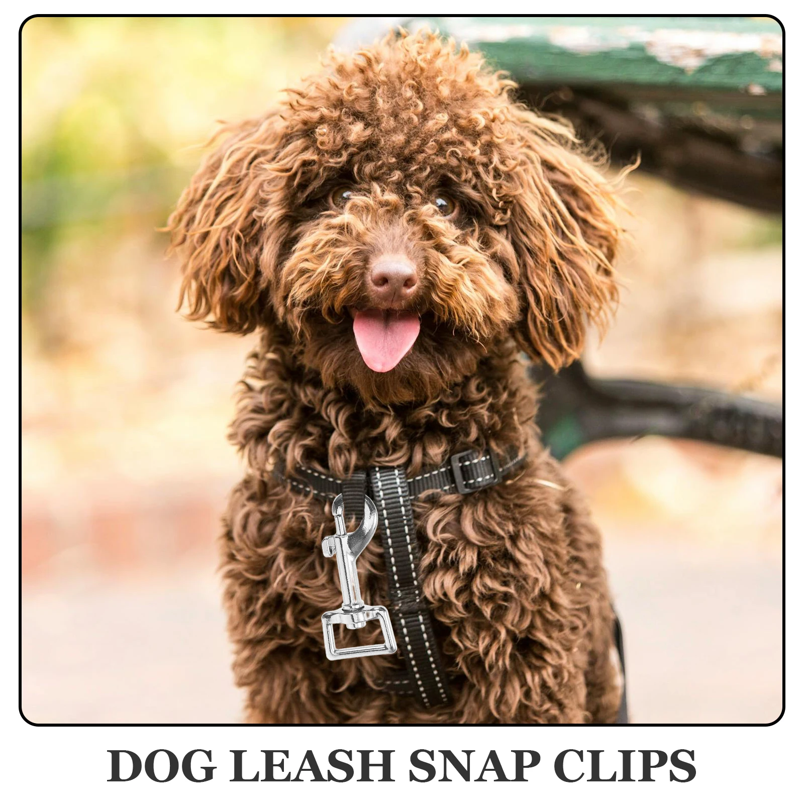 

4pcs Dog Leash Metal Clasp Pet Leash Hooks Multipurpose Snap Buckles 360 Degree Rotating Quick Fastening For Dog Collars