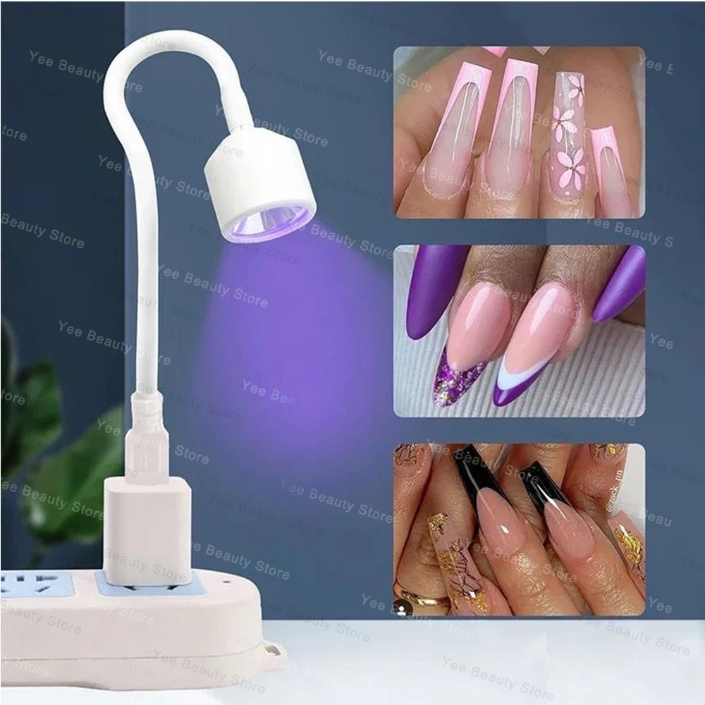 UV LED Nail Lamp Mini UV Nail Lamp for Manicure Portable Nail Dryer Stand Lamp Professional Ultraviolet Mini Nails Drying Light