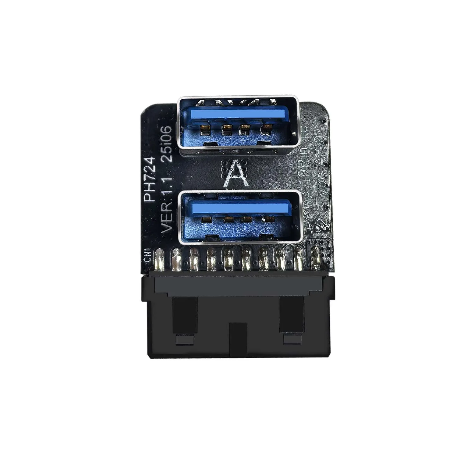 USB 3.0 19PIN to TYPE-A Adapter New Motherboard 5Gbps 19PIN to 2 * USB 3.0 Type-A Connector Suitable For Desktop Computers