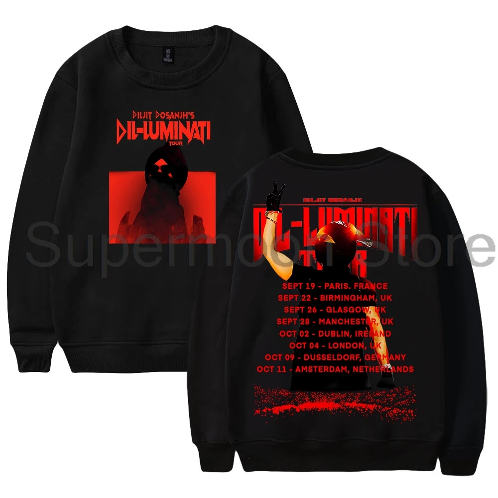 

Diljit Dosanjh Dil-Luminati Europe Tour Vintage Sweatshirt Crewneck Long Sleeve Streetwear Women Men Fashion Clothes