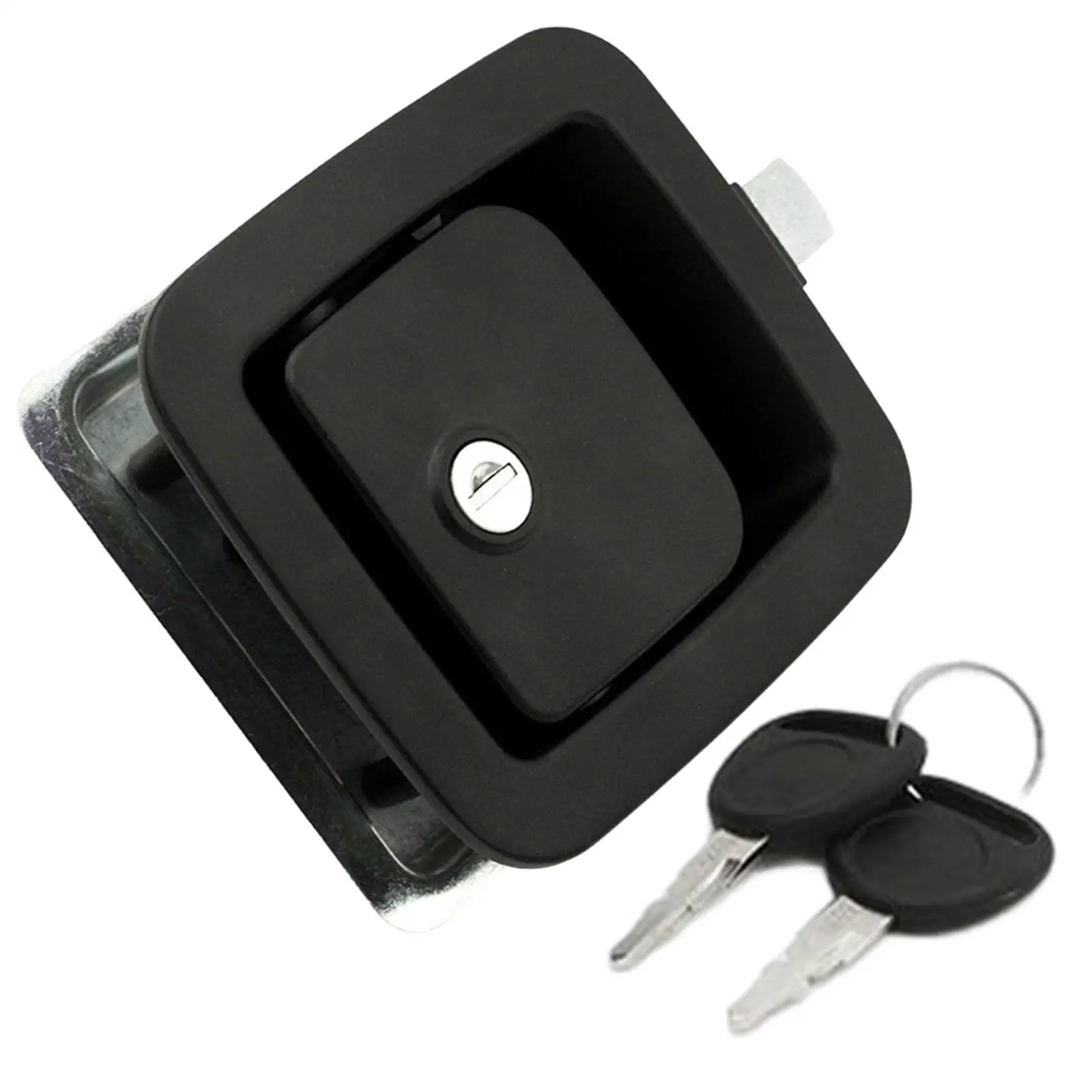 

RV Door Lock Handle Knob Entrance Travel Trailer Door Latch Camper Keys Entry Door Latch for Motorhome Traveling Camper
