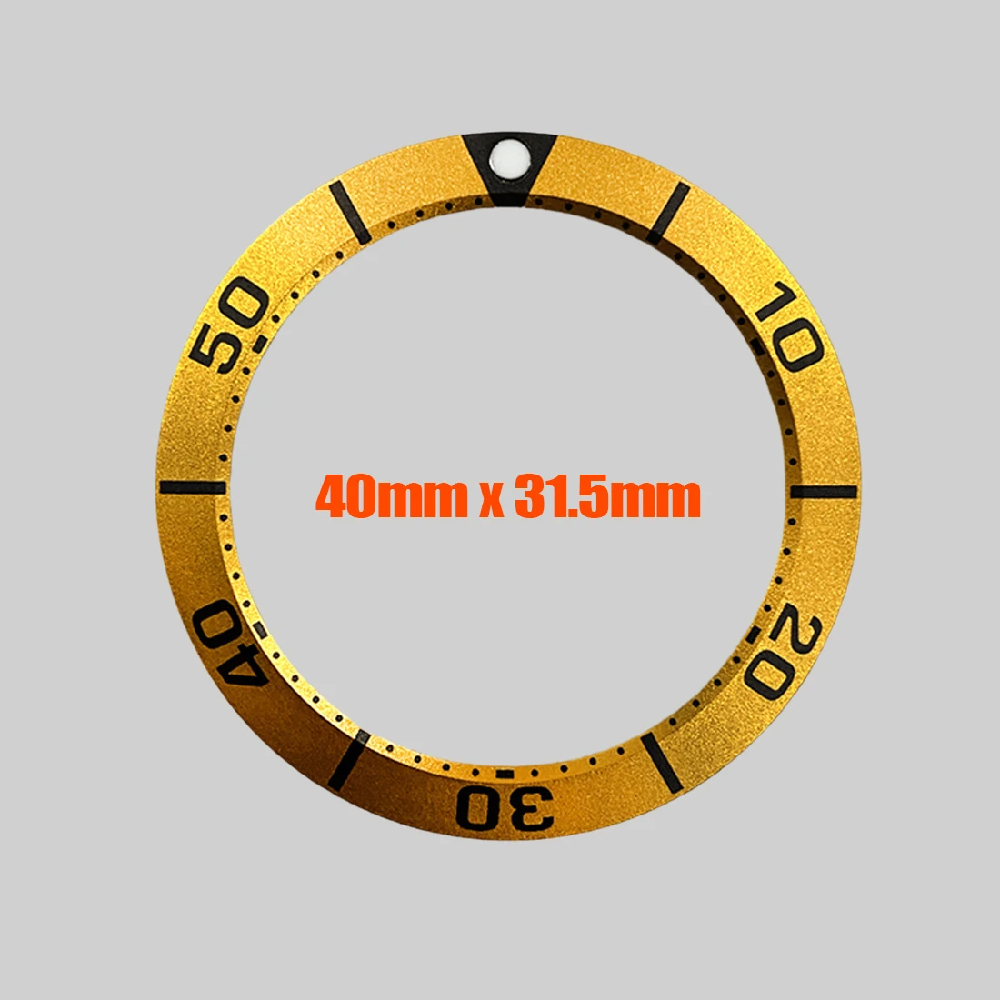40mmx31.5mm Sumo Aluminum Bezel Insert Fit for Ocean Sumo SBDC SPB Watch Case NH35 Case Bezel Insert Ring Spare Parts