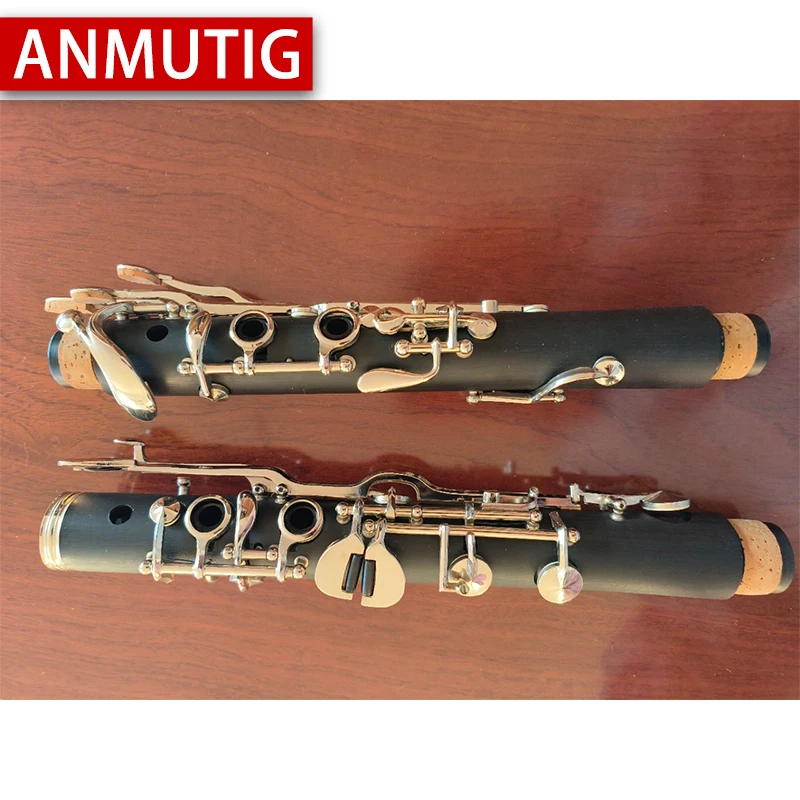 ANMUTIG Oehler/Germain/التركية النظام ضبط الكلارينيت ABS برميل مطلي بالنيكل 18 مفتاحًا #4