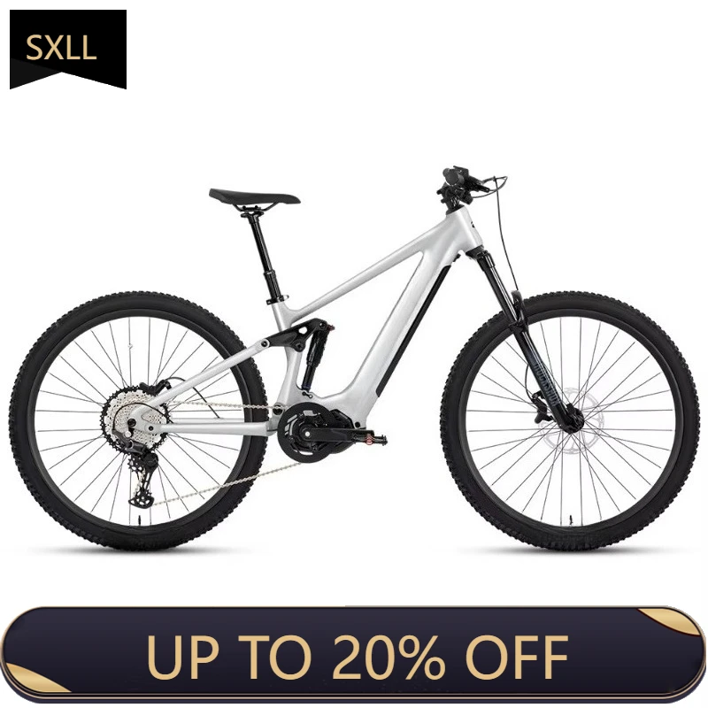 

Электрический горный велосипед SXLL New full shock EM6 (третье поколение) с центральным двигателем 750 Вт, 48 В, 12 скоростей, гидравлический.