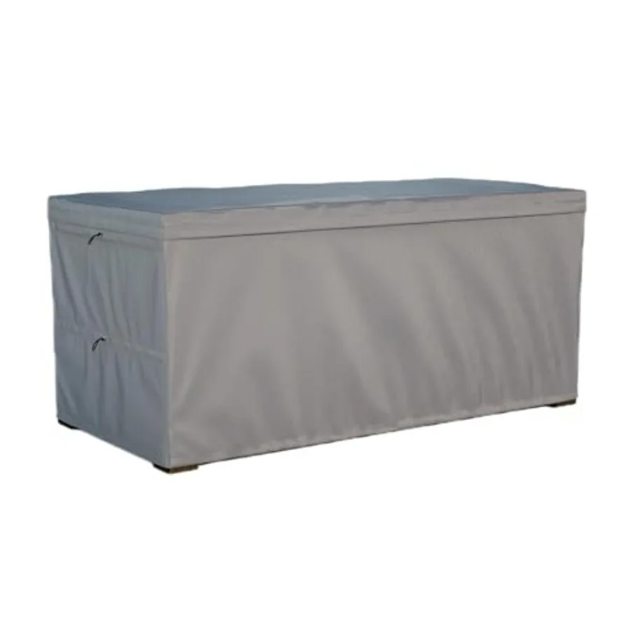 

Deck Box Cover - Outdoor Storage Box Cover 150 Gallon Heavy Duty 600D Oxford Cloth Water And Dust Resistant Size 62x25x28 Inche