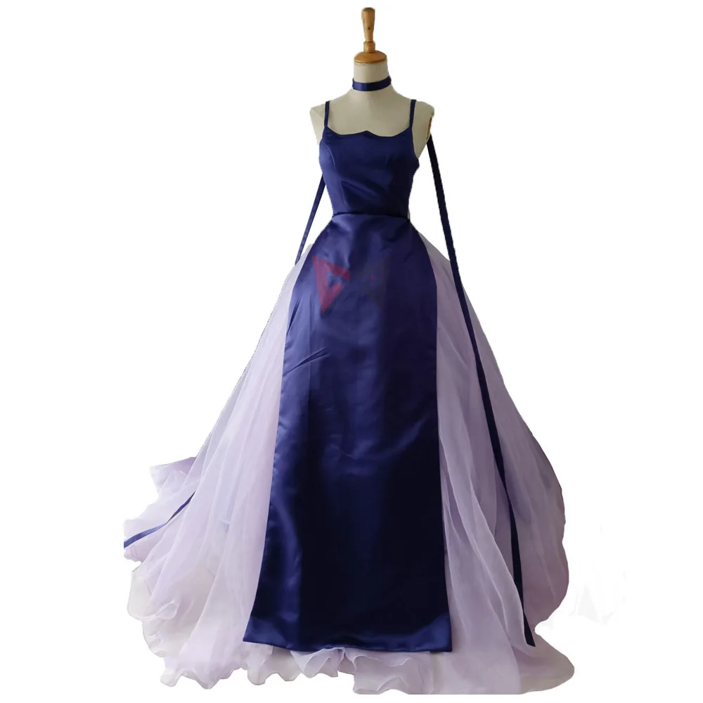 

Princess Dress Anime Tomoe Hotaru Cosplay Costume Sailor Saturn Purple Dress Fancy Set Custom Made For Game Party