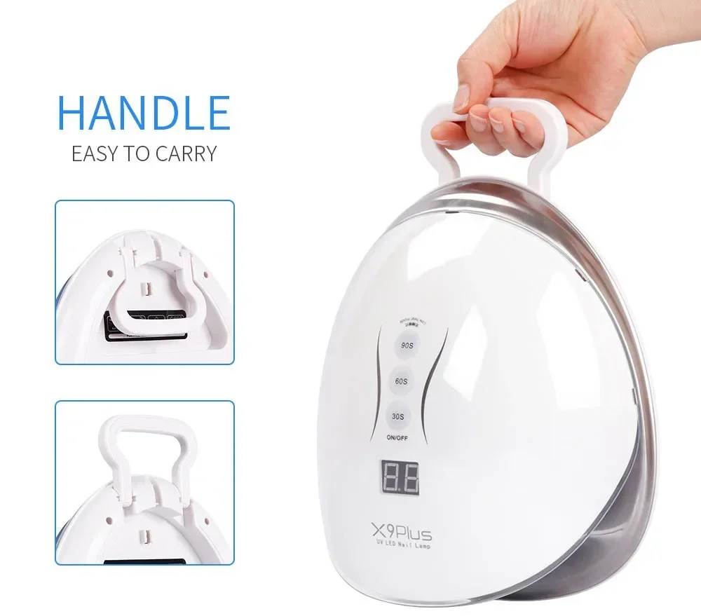 In Stock UV Led Gel Polish Curing Lamp Portable Nail Curing Dryer Lamp 48w for All Gel System
