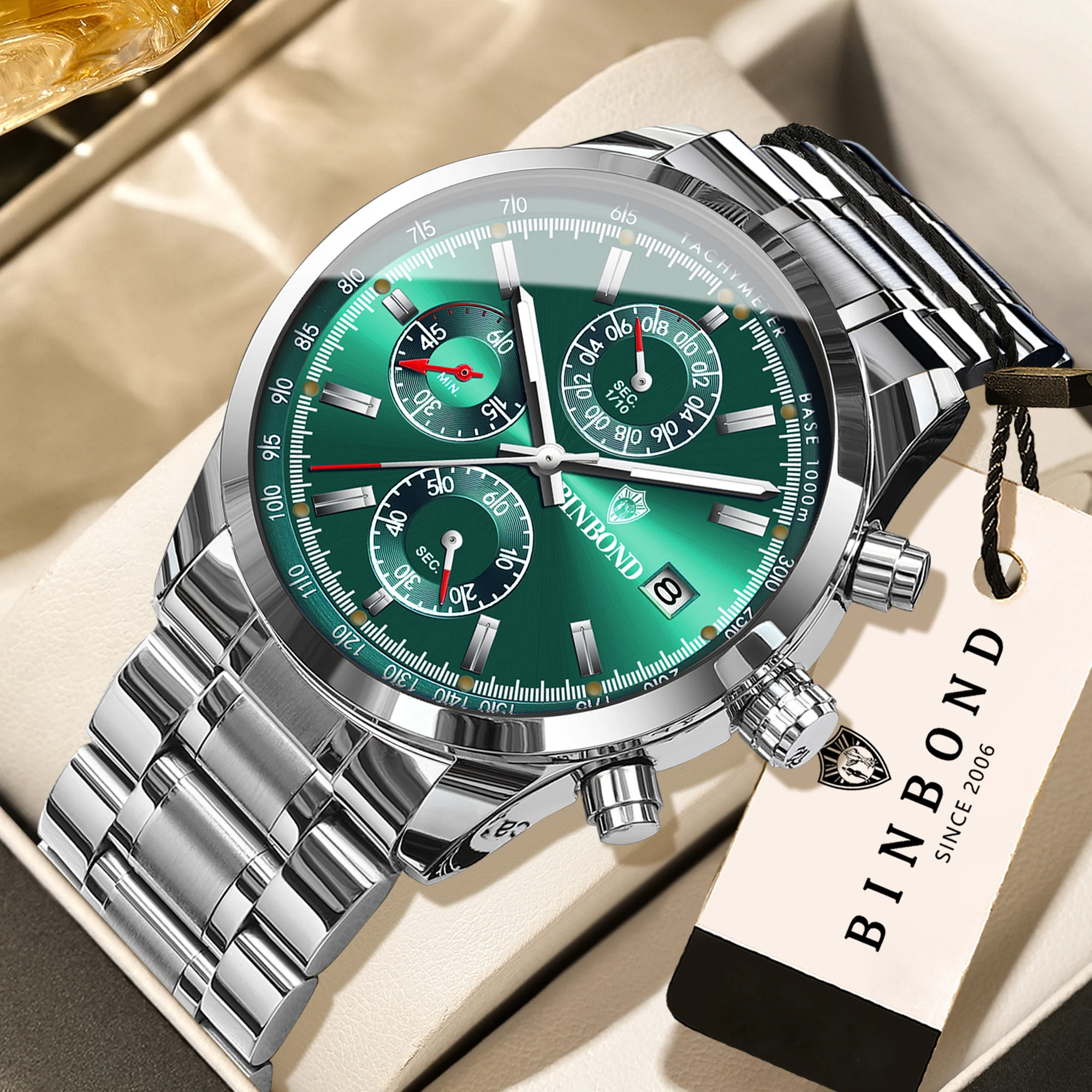 Men's BINBOND Original Quartz Wristwatch
