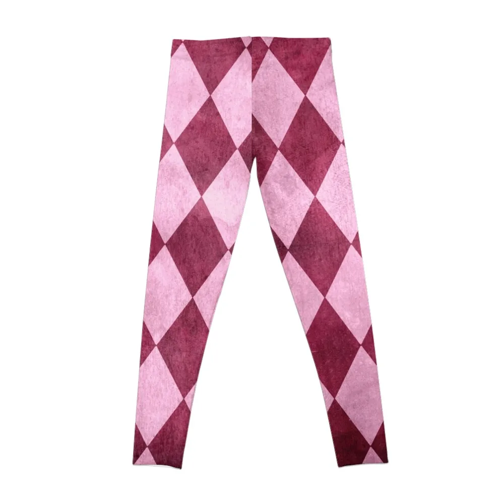 Pink Harlequin Grunge Leggings Women sportwear sports woman gym trousers gym sportswear woman Womens Leggings