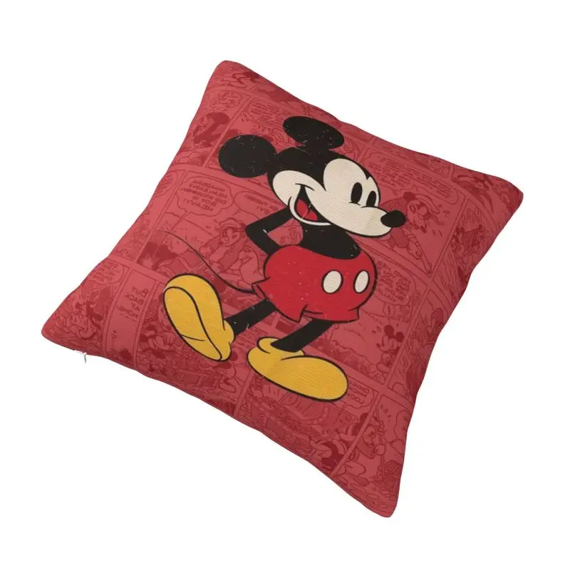 Custom Mickey Mouse Manga Pillow Case 45x45cm Cushions Cover Square Pillowcase