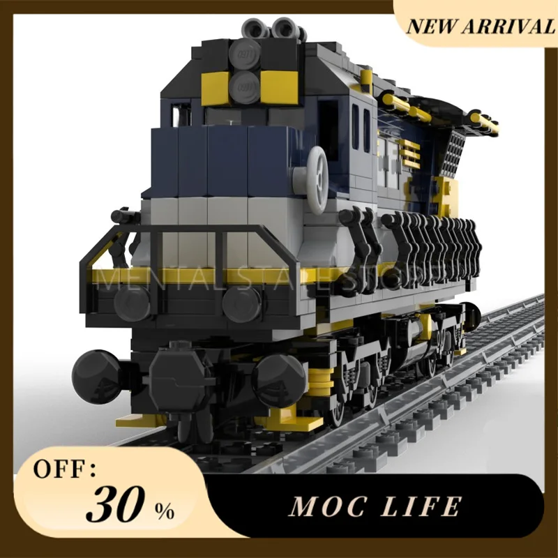 NEW 687PCS Customized MOC Train engine Building Blocks Technology Bricks DIY Creative Assembly Education Toys Holiday Gift