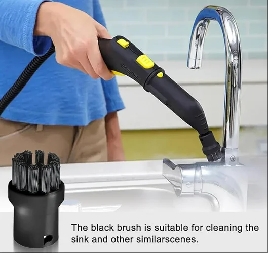 Fenster Düse Spiegel Pinsel Kopf Rakel Runde Pinsel Zubehör Kit Ersatz Für Karcher SC1 SC2 SC3 SC4 Steam Mop Reiniger