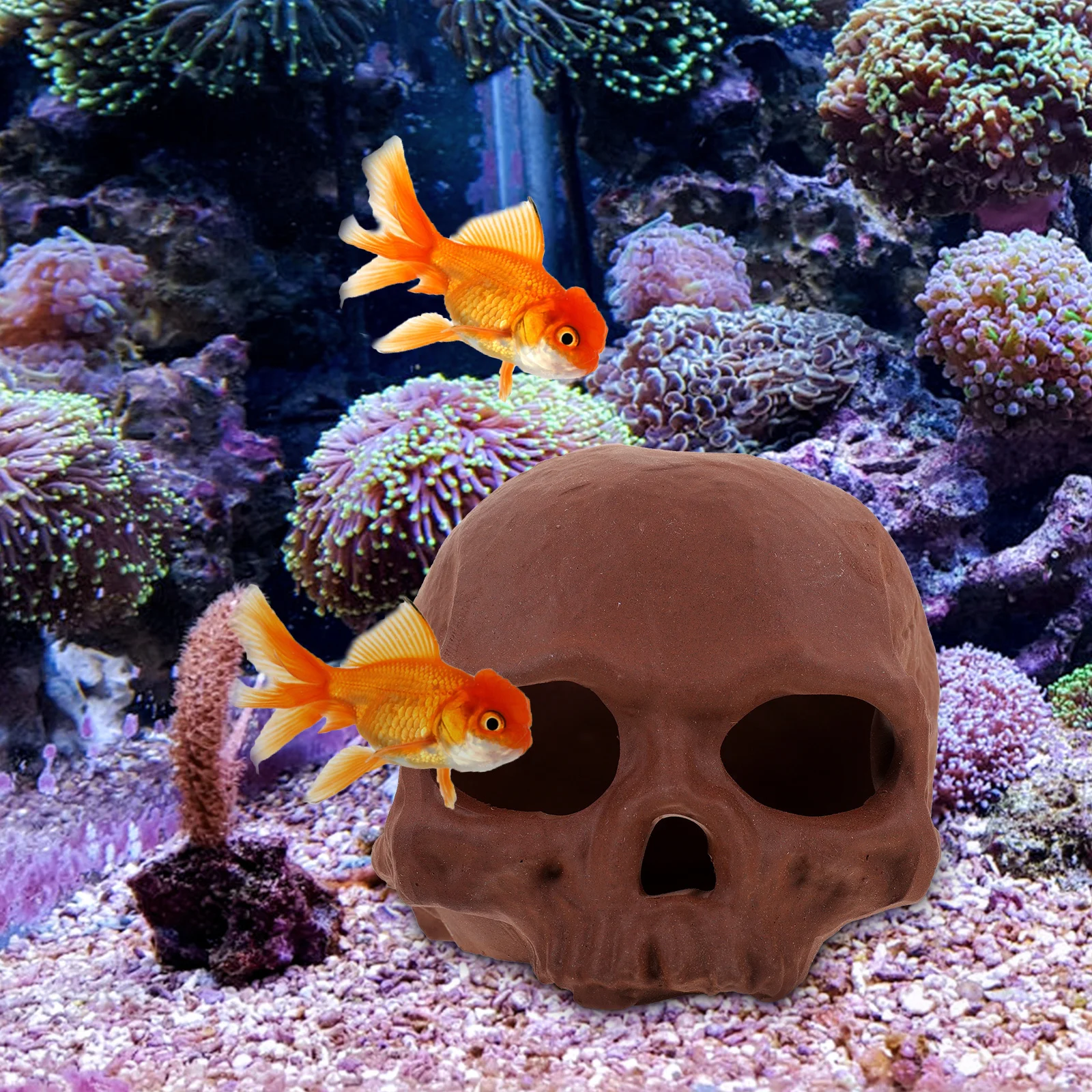 

Cave for Aquarium Decor Fish Tank Ornament Hiding Breeding Structure Shelter Decoration