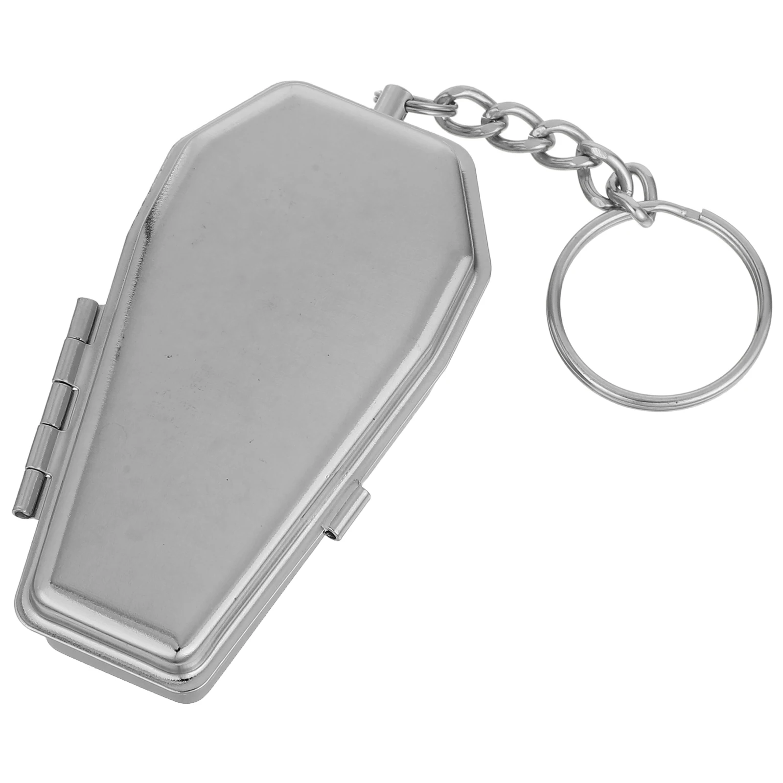 

Ornaments Coffin Keychain Ashtray Ashtrays Shaped Holder Silver Casket Keychains Cigarette