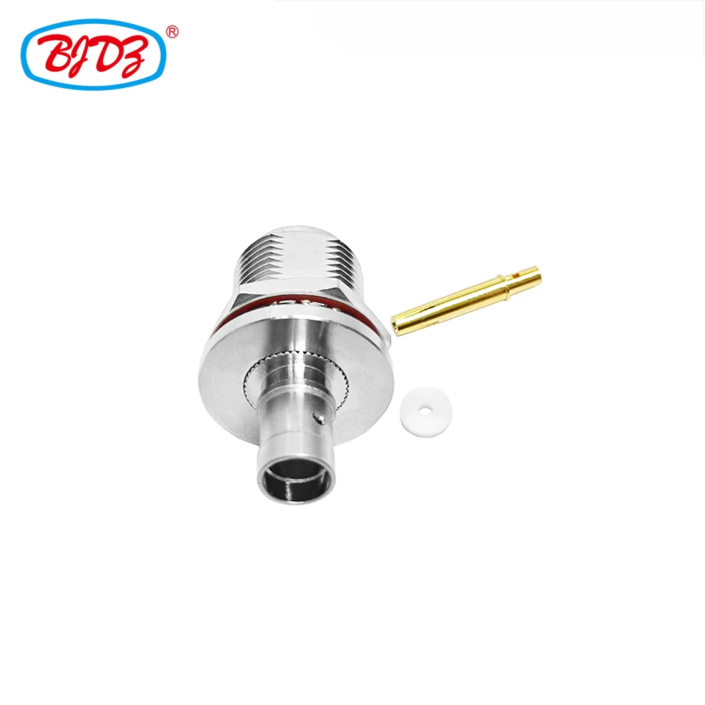 Free Shipping 5PCS N Female Jack Bulkhead Connector for Coaxial RG401 Cable