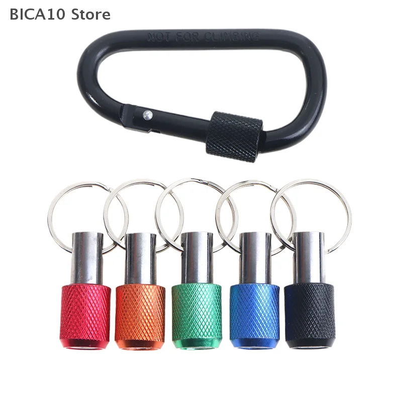 5PCS Keychain Quick Release Power Tools Parts 1/4 Hex Shank Screwdriver Drill Bits Holder Extension Bar Drill Screw Adapter