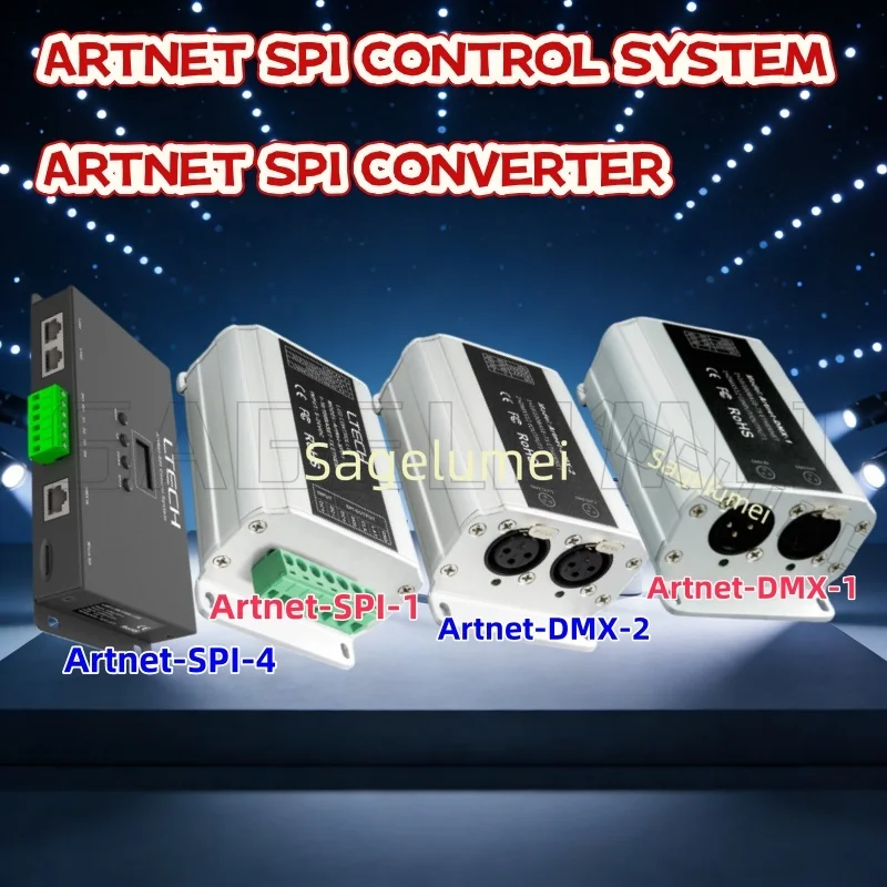 

LTECH Artnet-DMX-1/2 для светодиодной ленты, лампа Artnet-SPI, преобразователь Artnet-SPI-1/4, контроллер системы управления, система освещения, новинка
