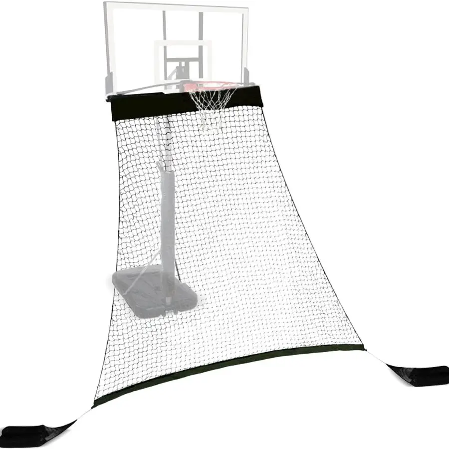 Sistema di ritorno per basket con rimbalzo per esercitazioni di tiro Rete in poliestere resistente, design esterno resistente allo sbiadimento, Ancho ricaricabile