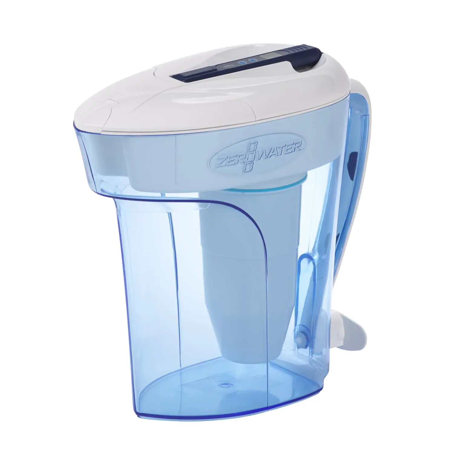 

12-Cup 5-Stage Water Filter Pitcher with TDS Meter, Reduces Lead and Contaminants for Pure Drinking Water