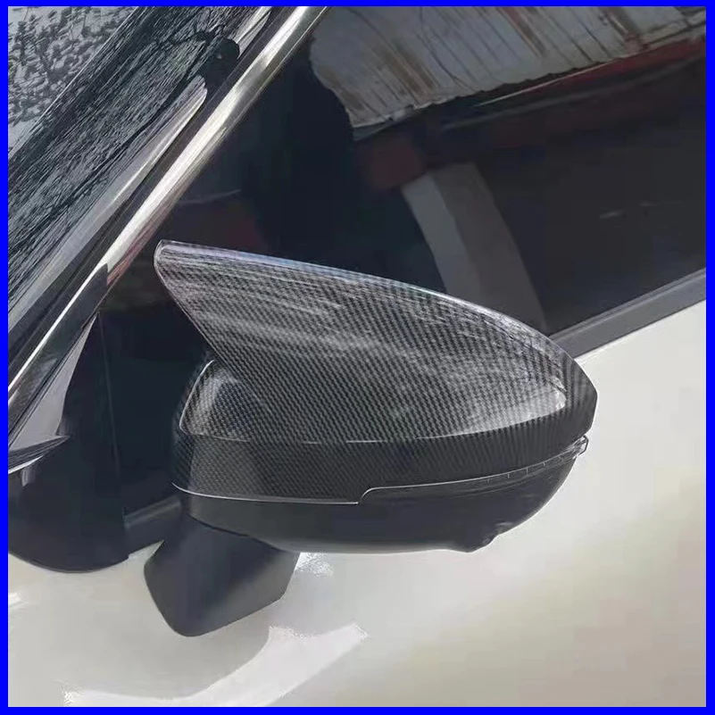 

Car Styling For Nissan Rogue X-trail 2021-2023 Door Side Wing Rearview mirror Cover Sticker Trim With Horn Decorate Accessories