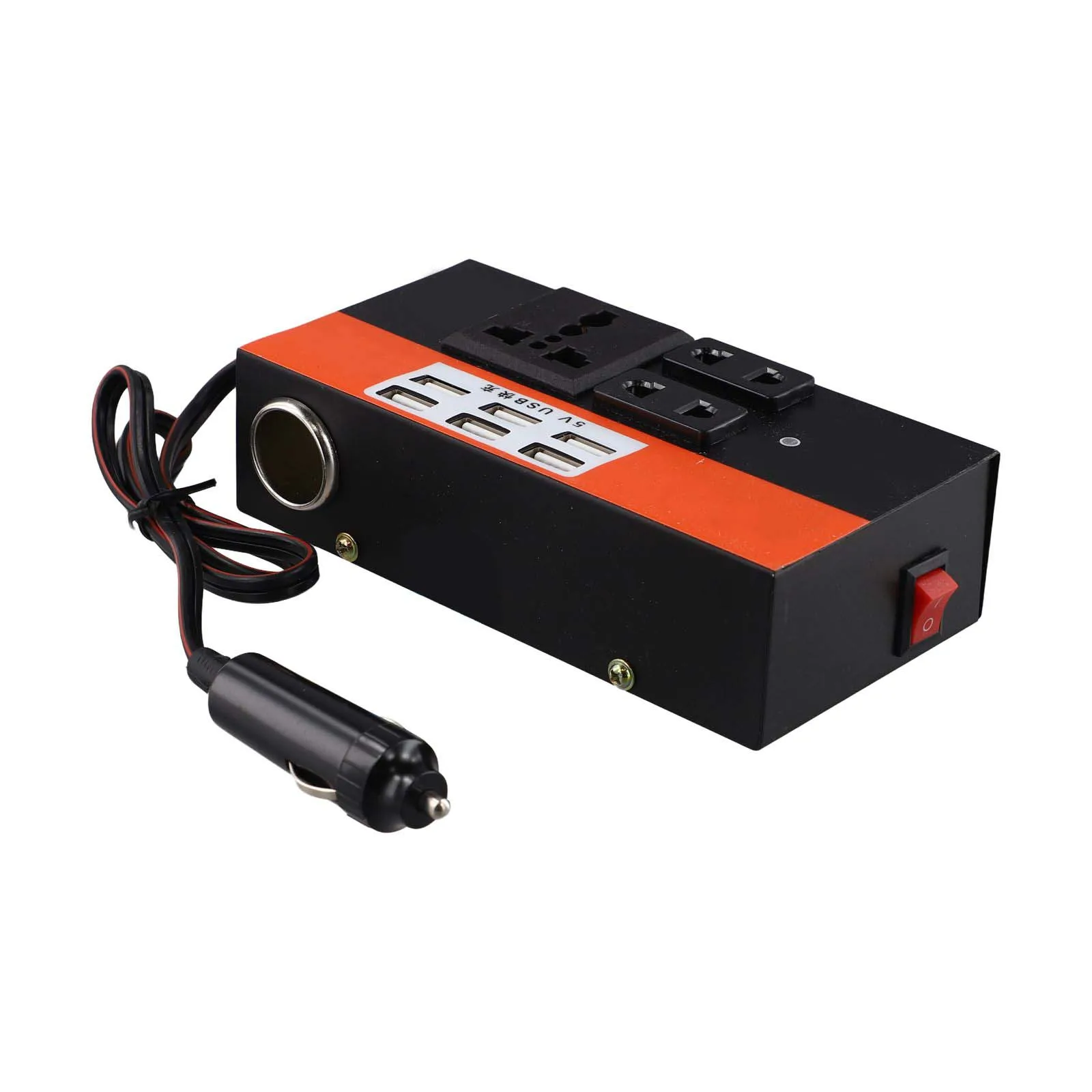 Brand New Car Inverter Inverter Vehicle ABS Black Car DC 12V 24V To AC 220V Multiple Protections  Brand New Car