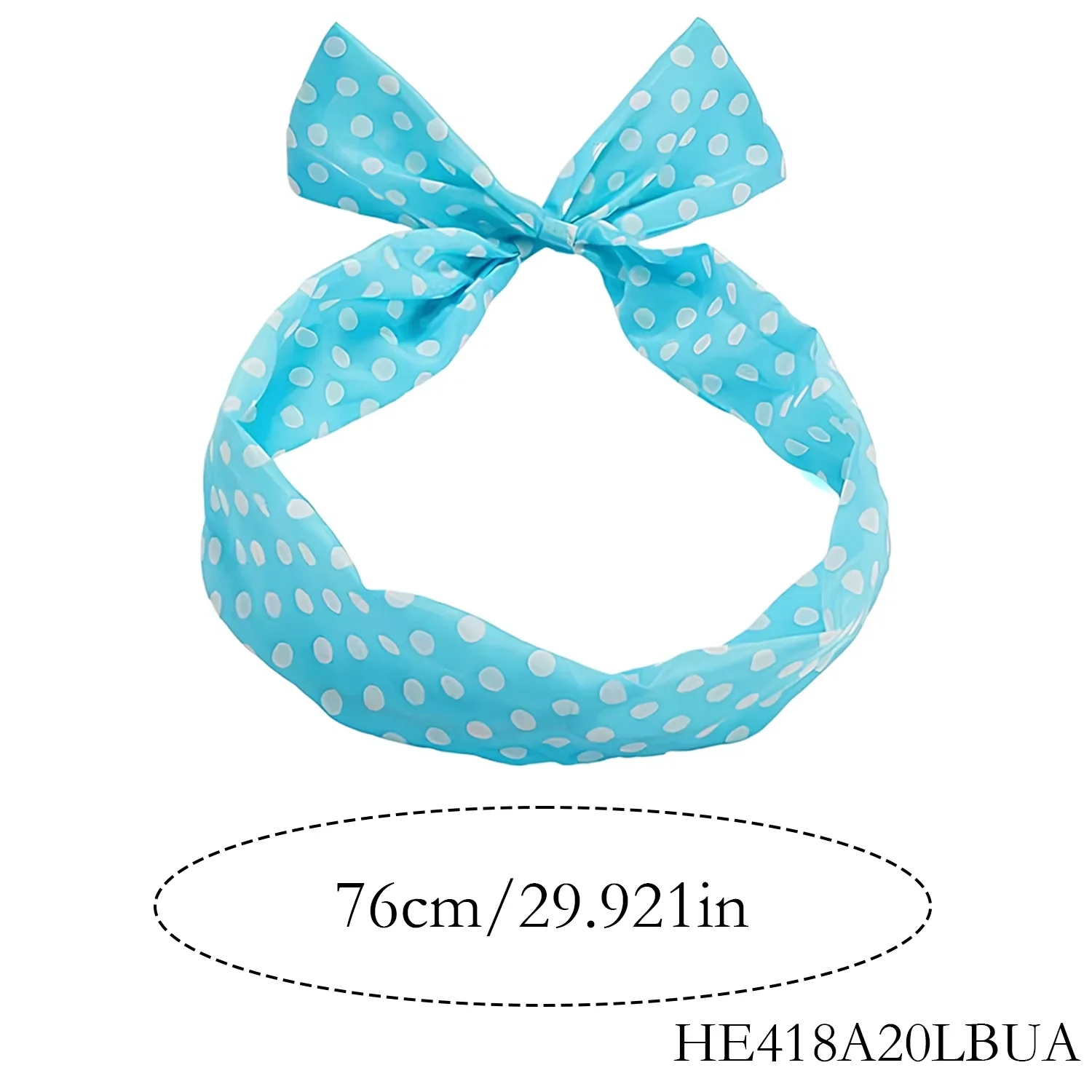 Diadema ondulada azul claro para fiesta de disfraces de personajes clásicos de los años 50 de PESENAR