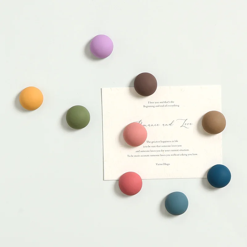 

2Pcs Pure Color Resin Refrigerator Magnets Blackboard Whiteboard Magnetic Stickers Photo Message Fixed Decals