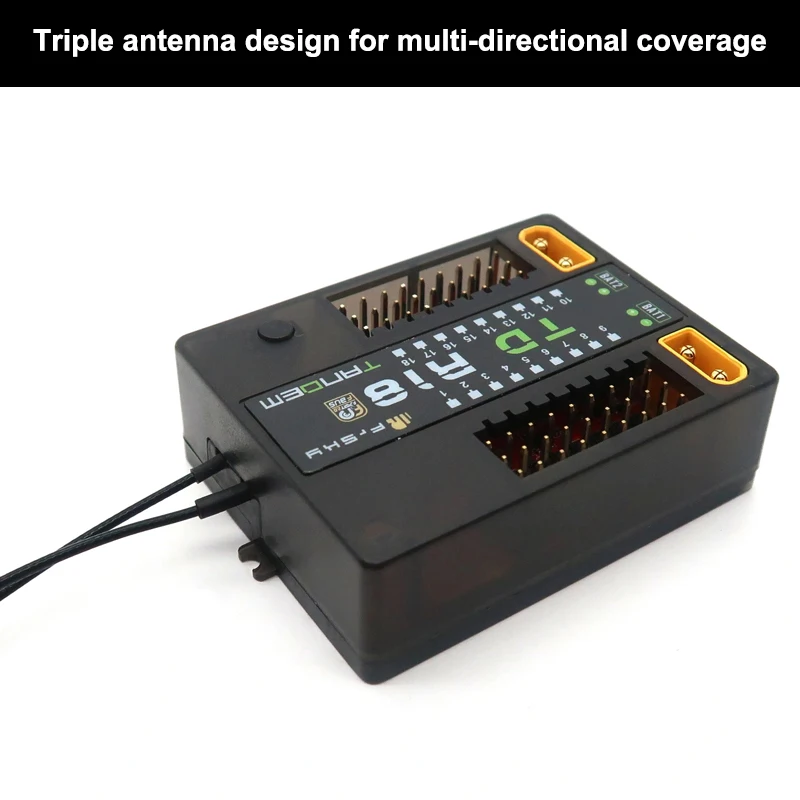 FrSky TD R18 OTA 2.4G 900M 18CH جنبا إلى جنب ثنائي النطاق استقبال الكمون المنخفض طويلة المدى المدمج في مفتاح الطاقة الجهد الحالي الاستشعار #3