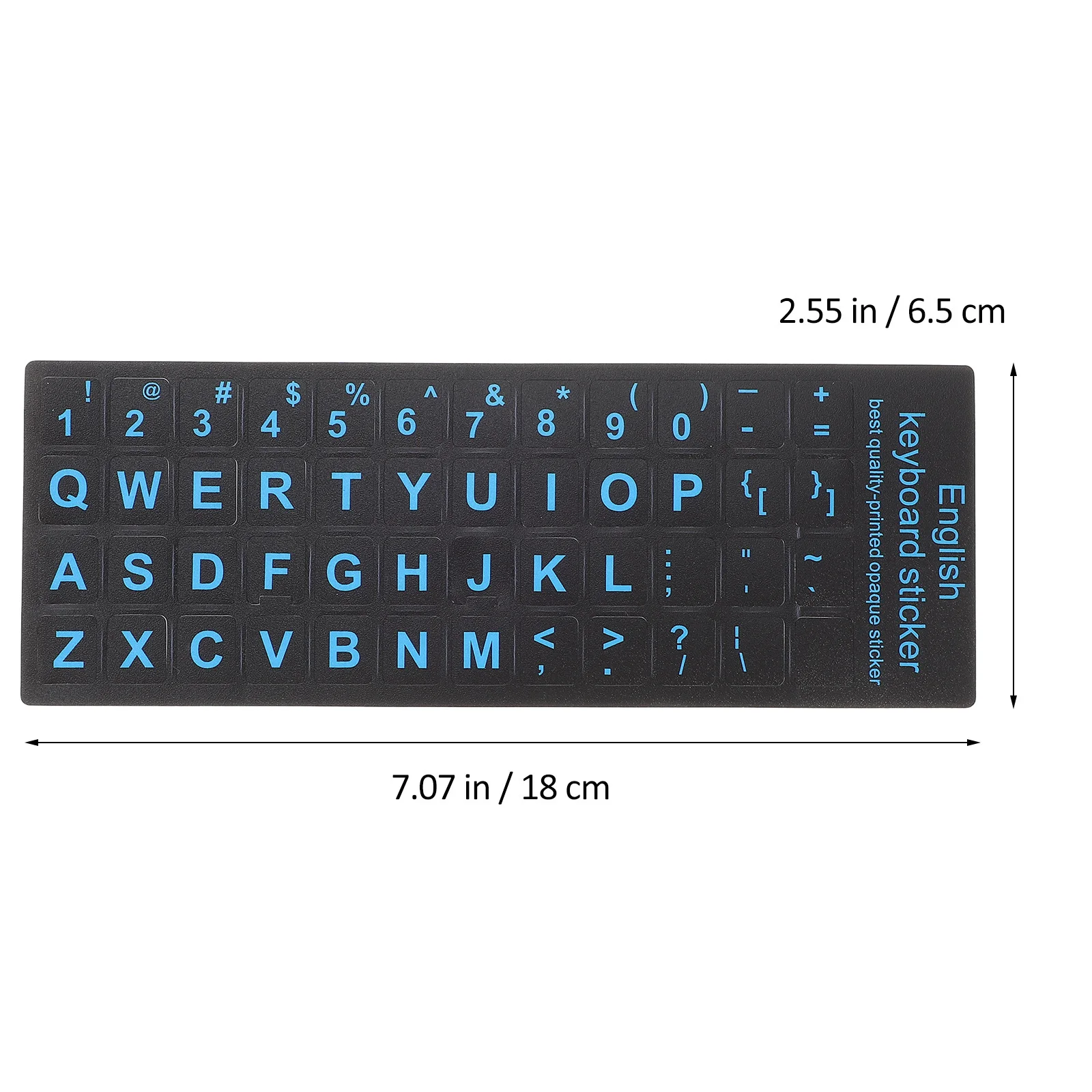 6 Stück universelle englische Tastaturaufkleber, Ersatzetiketten für Laptop, Computer, Notebook, hochwertige Buchstabenaufkleber