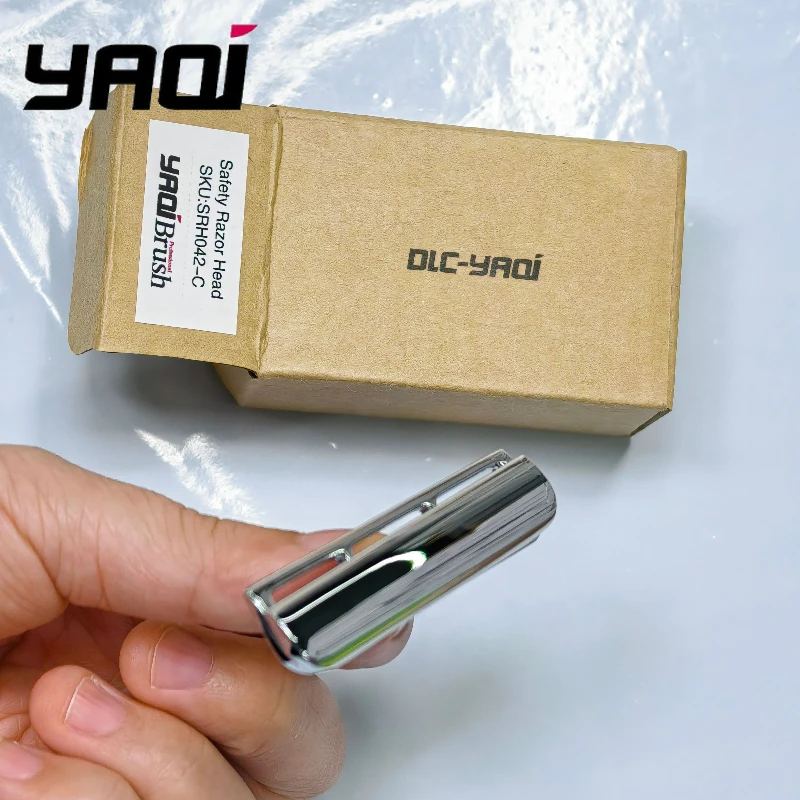

Горячая новинка 2026 года! Бритвенная головка YAQI Excalibur Single Edge Chrome Color AC для безопасной бритвы, для мужчин