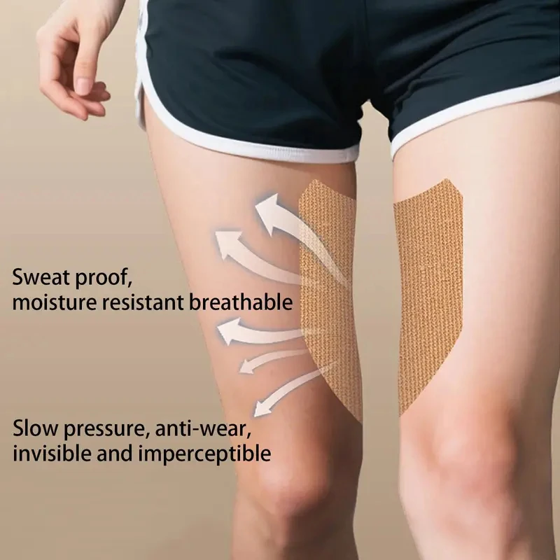 100Pcs Anti Chafing Friction Tape Patches,Thigh Inner Rub Patch,Women Body Breathable Sticker Pads Chafe Protection Skin Tape
