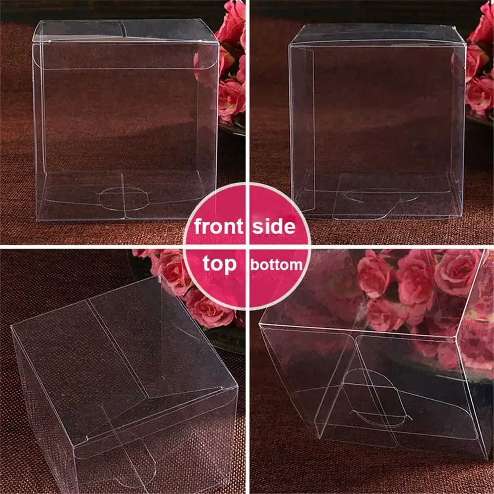 Plastic Square Clear Gift Boxes for Jewelry Storage