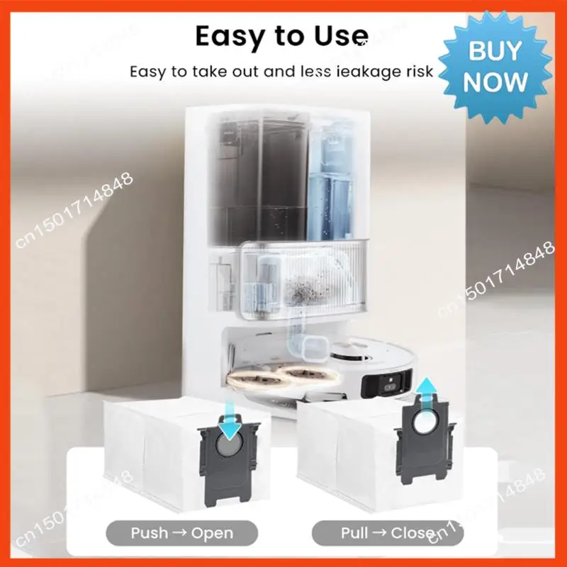 BISM 12 шт. 3,2 л большой одноразовый мешок для пыли для пылесоса Dreame X40 Ultra/X30 Ultra/L40 Ultra/L10s Pro Ultra/L10s Ultra Gen2