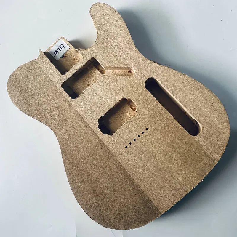 

JB727 Tele Корпус электрогитары из цельной липы HH звукосниматели струны через TL заменяют и сделай сам, незавершенная поверхность, грязная