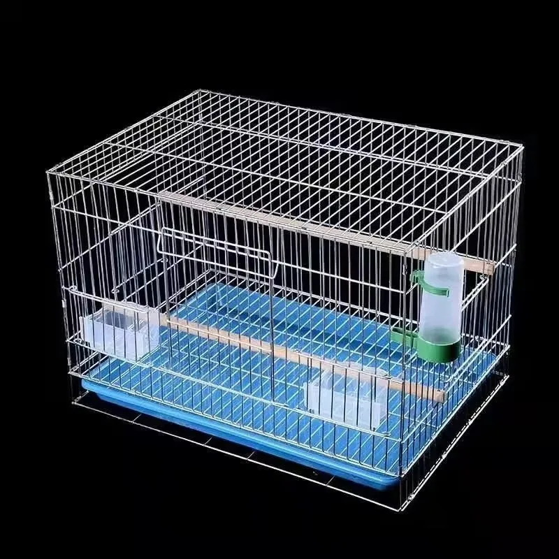 

Galvanized breeding bird cage, large size bold electroplated stainless steel, bird breeding opening cage, wholesale at low price