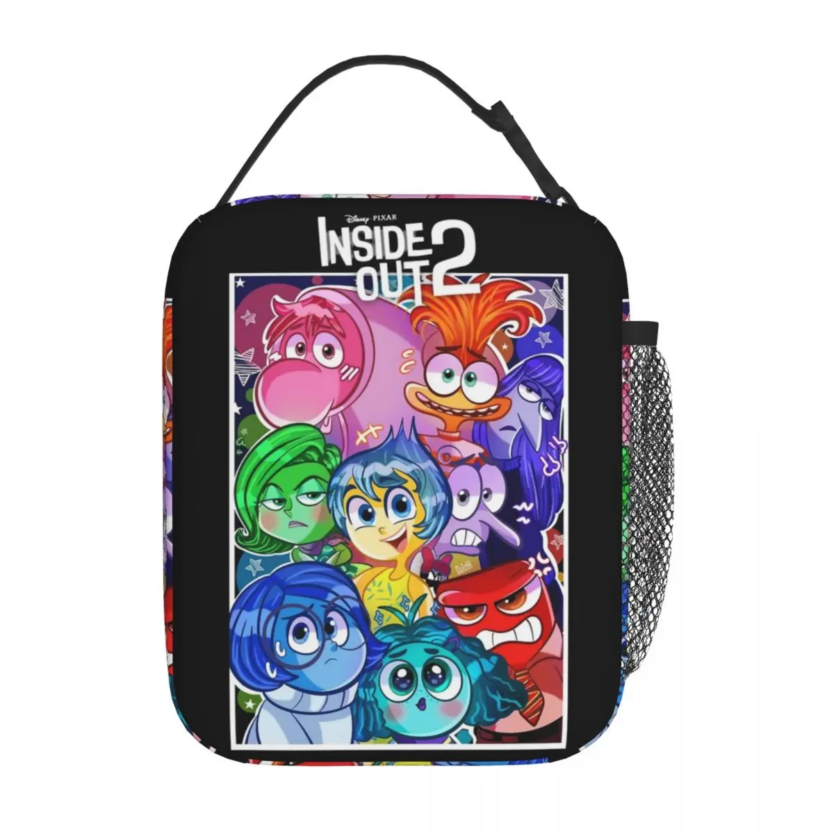 Inside Out Emotions Insulated Lunch Bags Thermal Meal Container Cartoon High Capacity Tote Lunch Box Men Women Office Travel