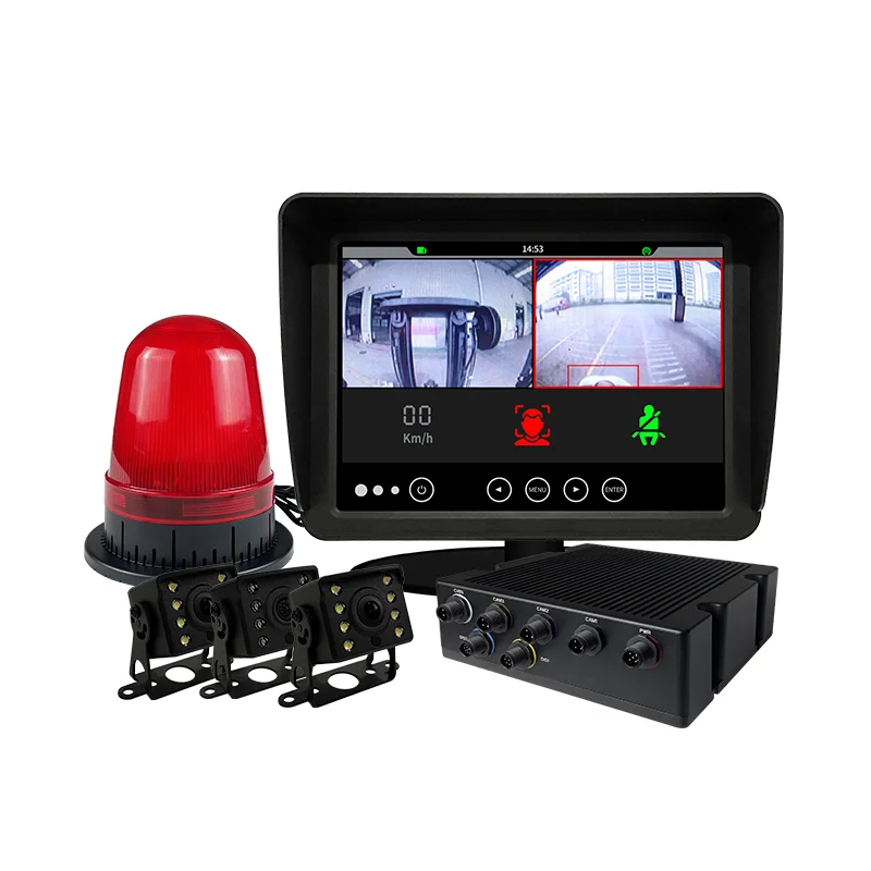 Forklift Safety System AI Camera DVR Recorder Front Monitor Anti Collision Kit Forklift  Camera